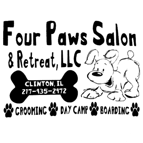 Four Paws Salon & Retreat-Clinton IL - Logo